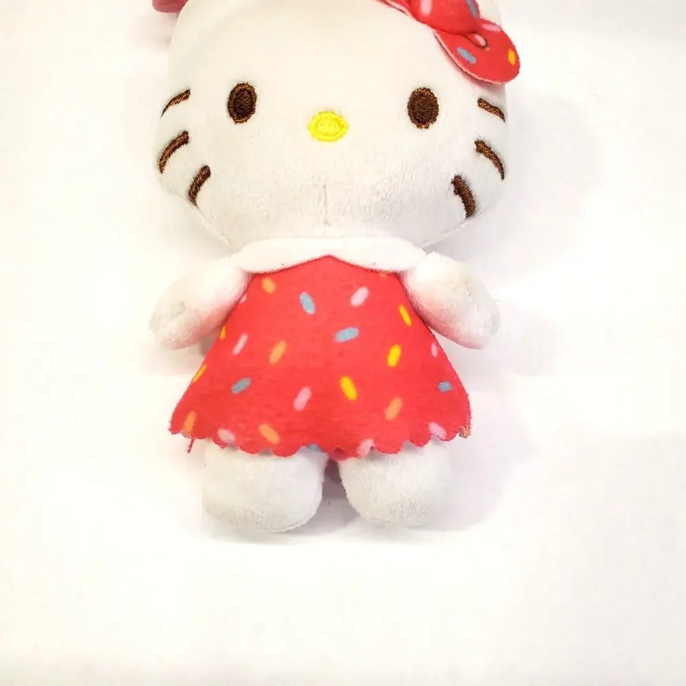 HELLO KITTY Plush Danglers Series 2 Rainbow Sprinkles Cupcake Clip On Toy